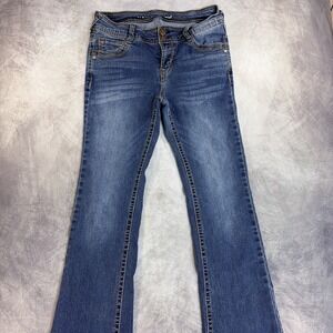 Y2K WallFlower Luscious Curvy Bootcut Jeans Women's 9 Medium Wash Stretch Denim